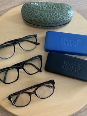 Glasses Frames  bundle of 3 with cases